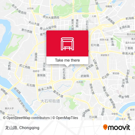 龙山路 map