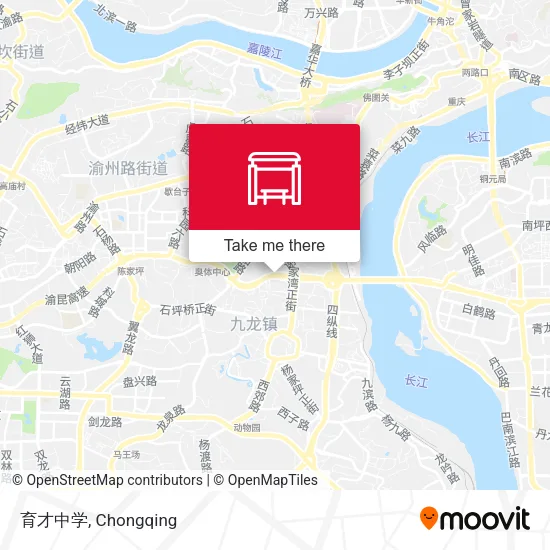 育才中学 map