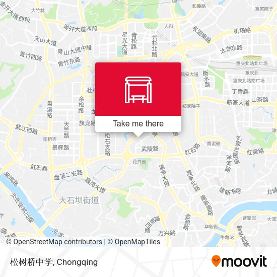 松树桥中学 map