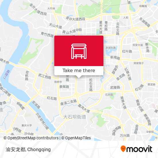 渝安龙都 map