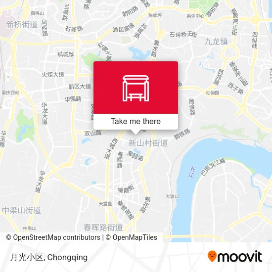 月光小区 map