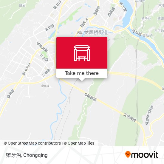 獠牙沟 map