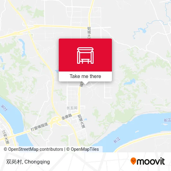 双岗村 map