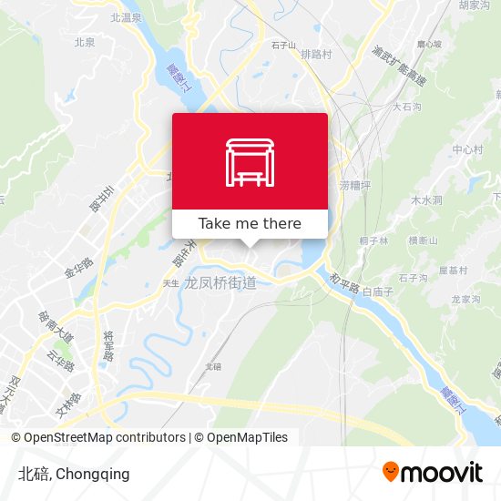 北碚 map