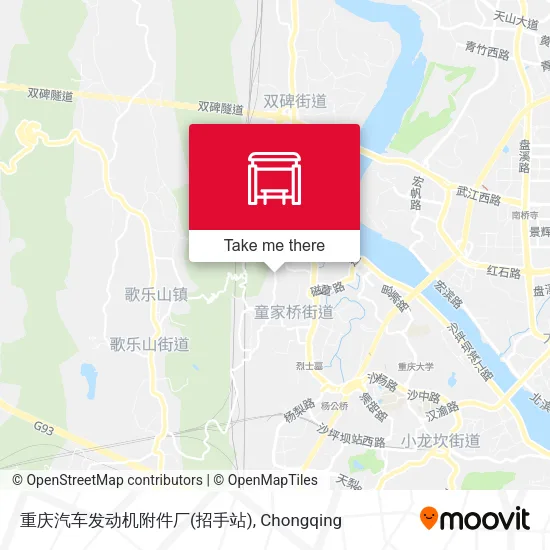 重庆汽车发动机附件厂(招手站) map