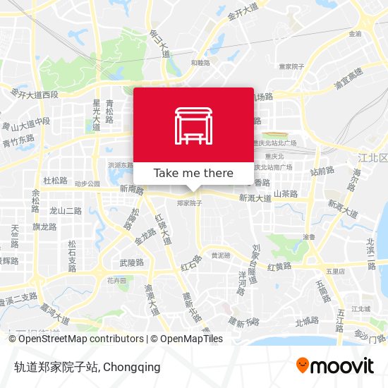 轨道郑家院子站 map