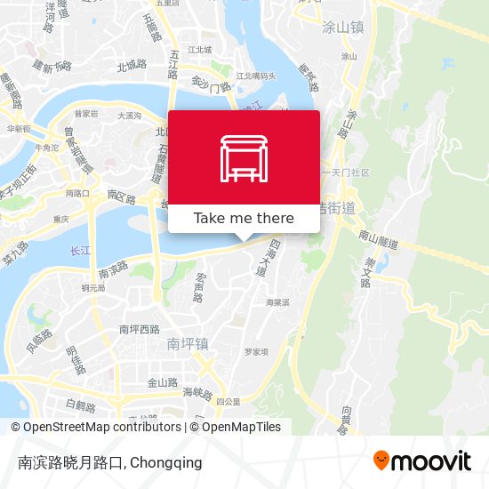南滨路晓月路口 map