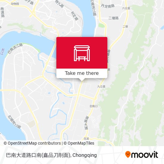 巴南大道路口南(鑫品刀削面) map
