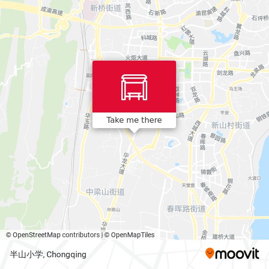 半山小学 map