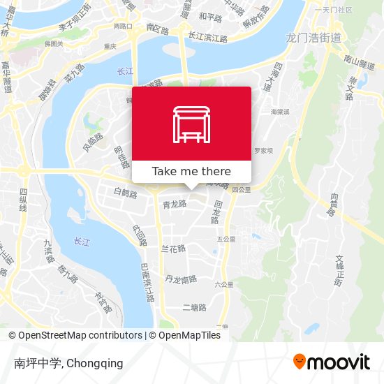 南坪中学 map