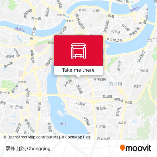 双峰山路 map