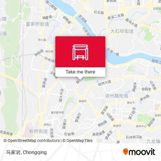 马家岩 map