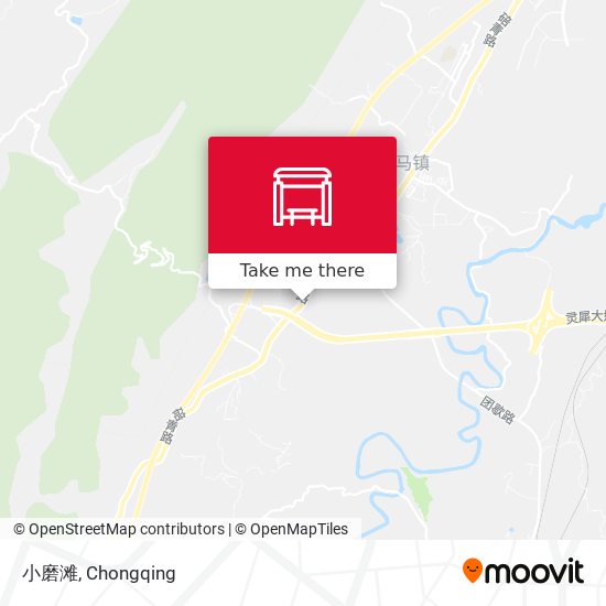 小磨滩 map