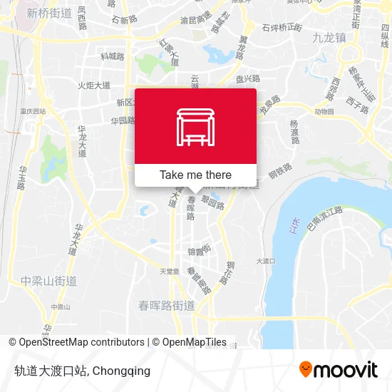 轨道大渡口站 map