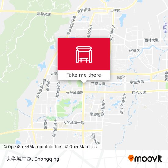 大学城中路 map