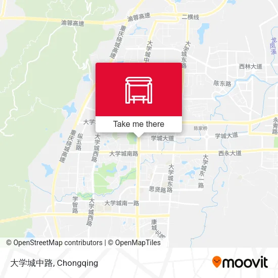 大学城中路 map