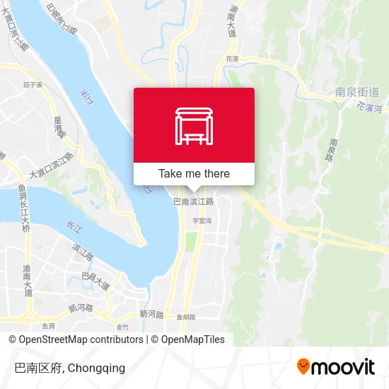 巴南区府 map