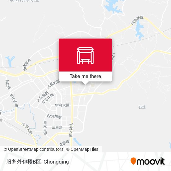 服务外包楼B区 map