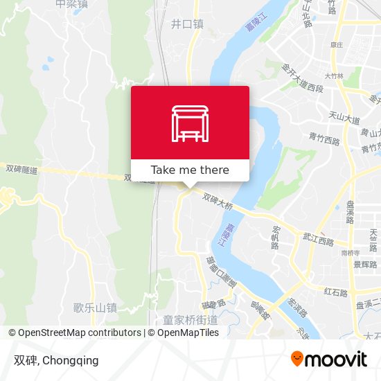 双碑 map