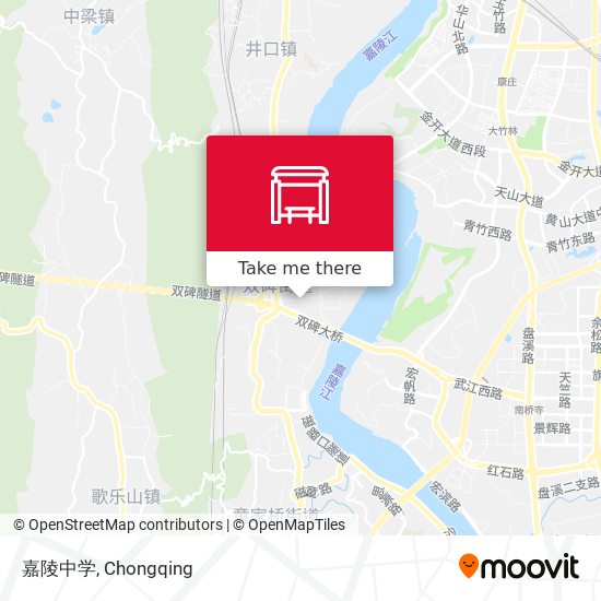 嘉陵中学 map