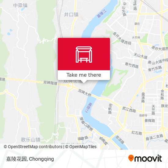 嘉陵花园 map
