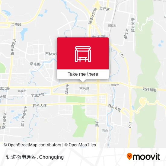 轨道微电园站 map