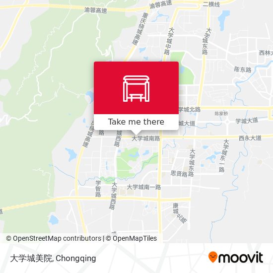 大学城美院 map