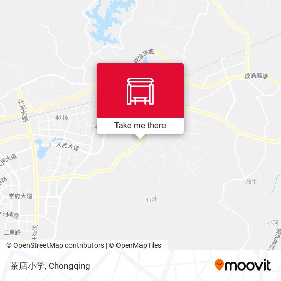茶店小学 map