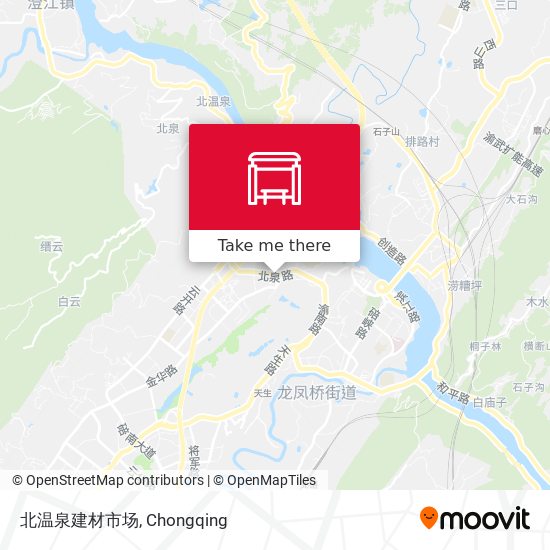 北温泉建材市场 map