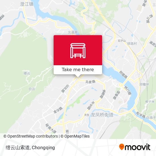 缙云山索道 map