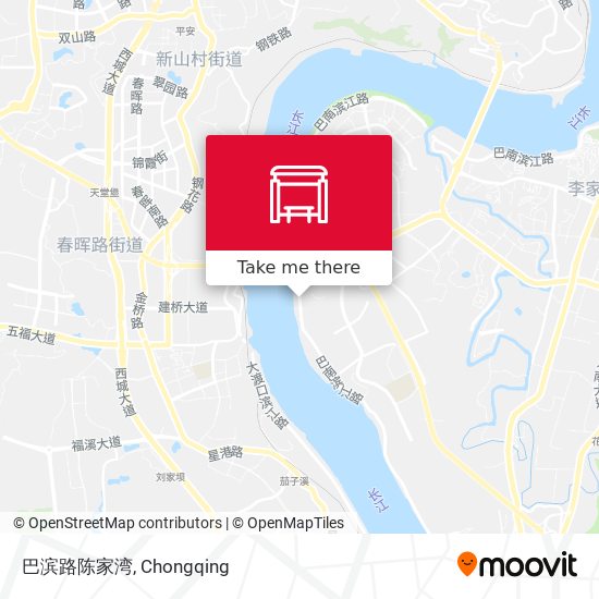 巴滨路陈家湾 map