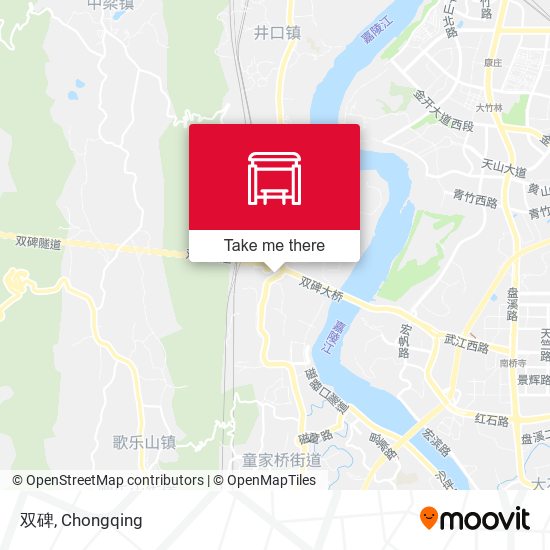 双碑 map