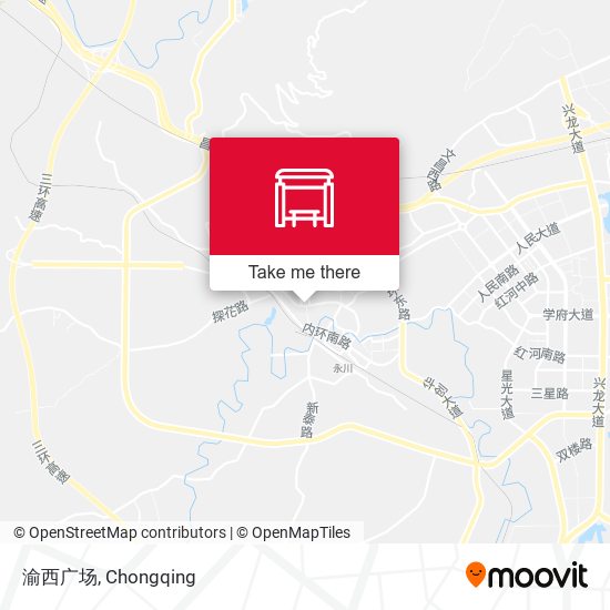 渝西广场 map