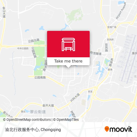 渝北行政服务中心 map