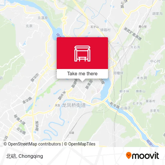 北碚 map