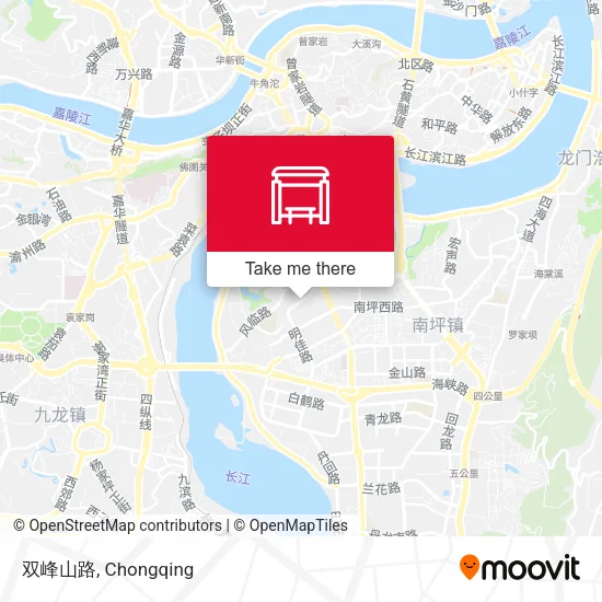 双峰山路 map
