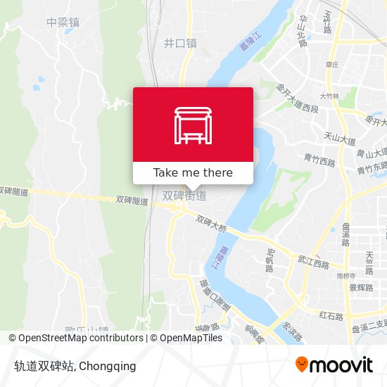 轨道双碑站 map