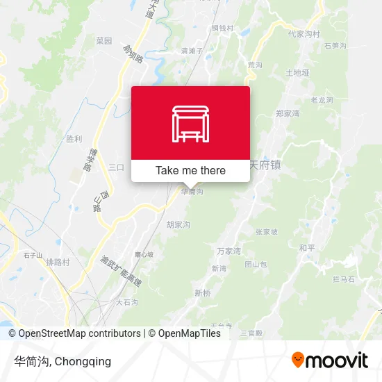 华简沟 map