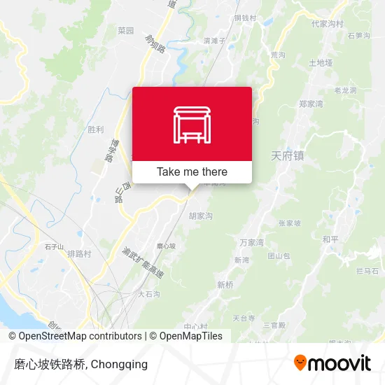磨心坡铁路桥 map
