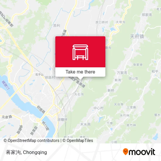 蒋家沟 map