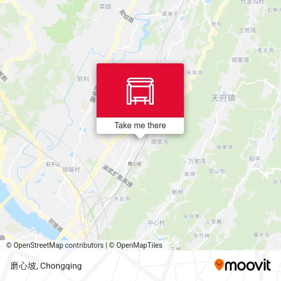 磨心坡 map