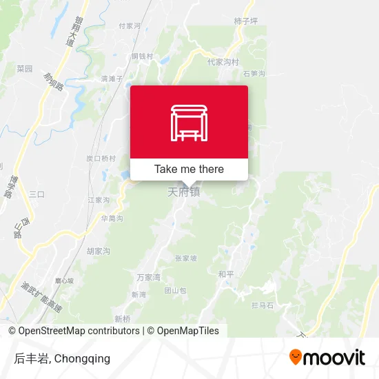后丰岩 map
