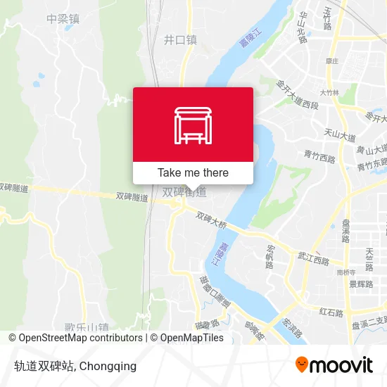 轨道双碑站 map
