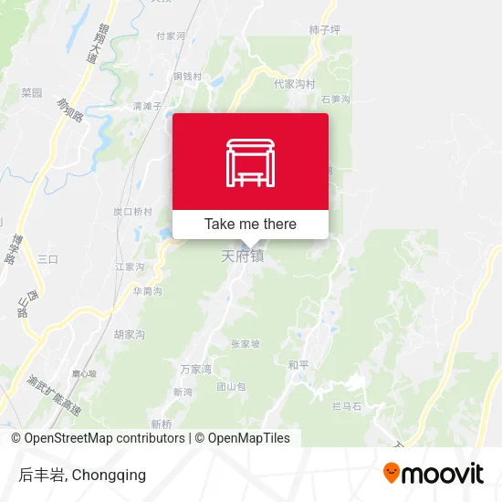 后丰岩 map
