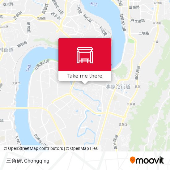 三角碑 map