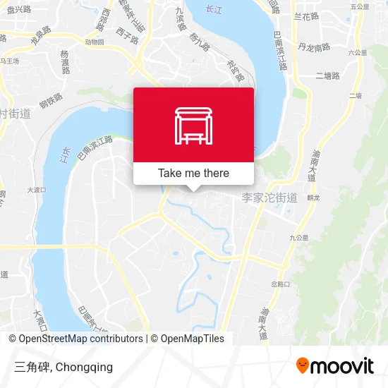 三角碑 map