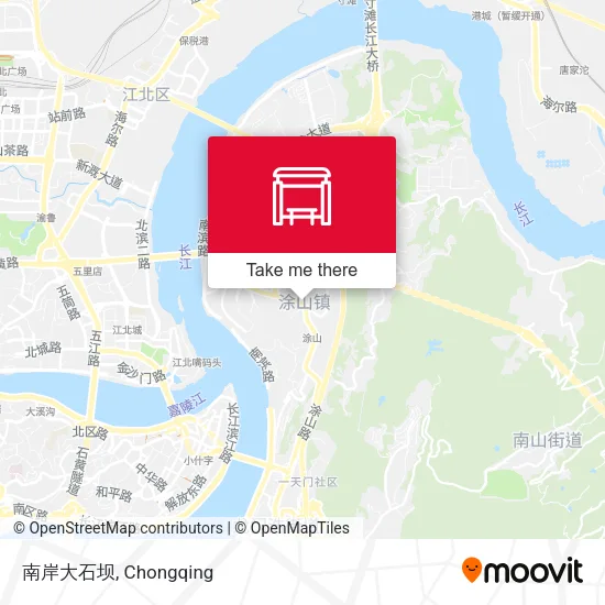 南岸大石坝 map