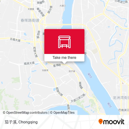 茄子溪 map
