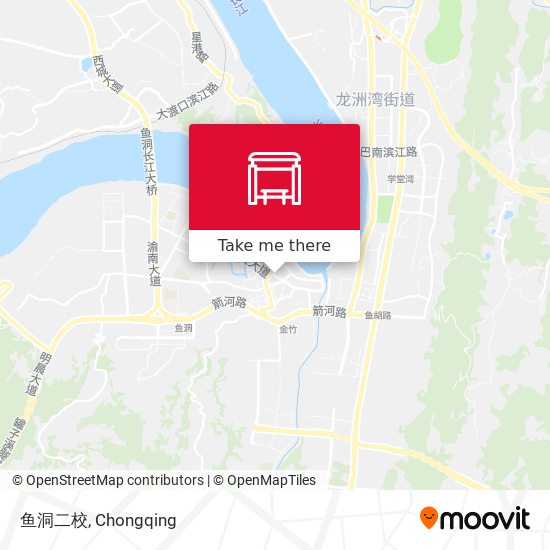 鱼洞二校 map