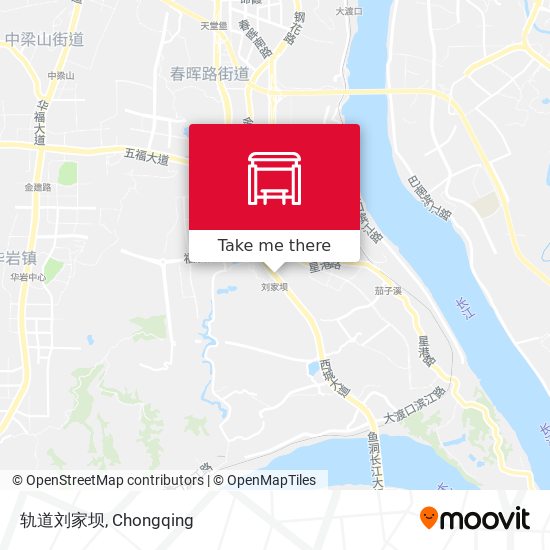 轨道刘家坝 map